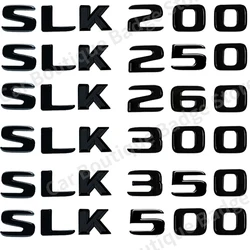 Lettres de logo de coffre de voiture ABS, insigne d'emblème, autocollants pour Mercedes Benz SLK aqR170 R171 4MTransit SLK200 SLK300 SLK350 SLK250