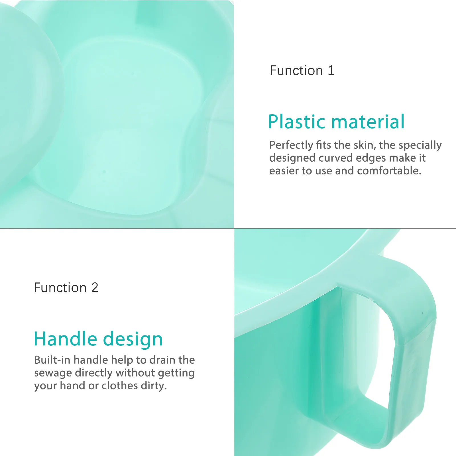 

Горизонтальный туалетный поддон с ручкой для лежачих больных, герметичный, идеально подходит для ухода при параличе, послеоперационного восстановления, для инвалидов и пожилых людей, для гигиены.