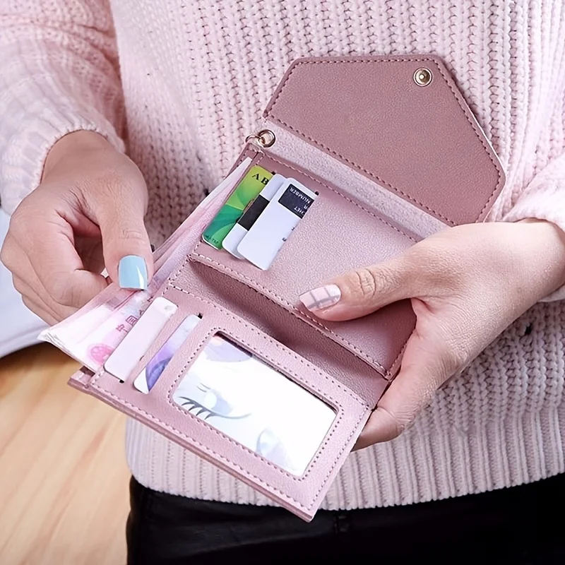 New Style Women's Short Wallet, Fashionable and Simple, Casual Tassel Card Holder for Girls