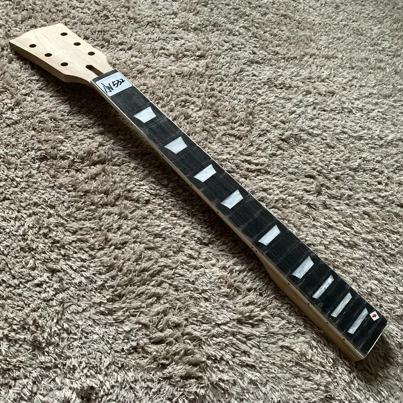 Unfinished 22 Frets LP Model electric Guitar Neck No Fret Binding  Broken 6 Strings Right Hand Stock Item AN532