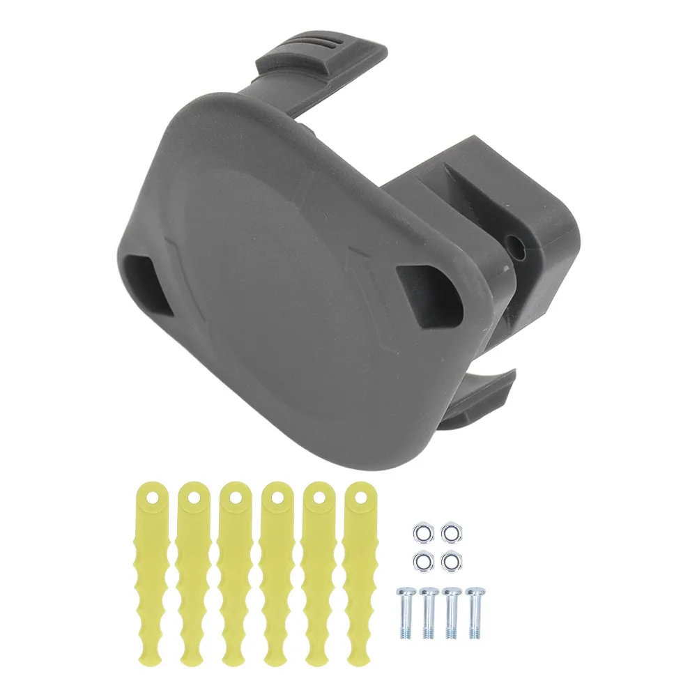 Plastic String Trimmer Head Black and Greeen Fixed Line Spool Auto Feed Trimmer Head Auto Feed for Ryobi 18V 24V 40V