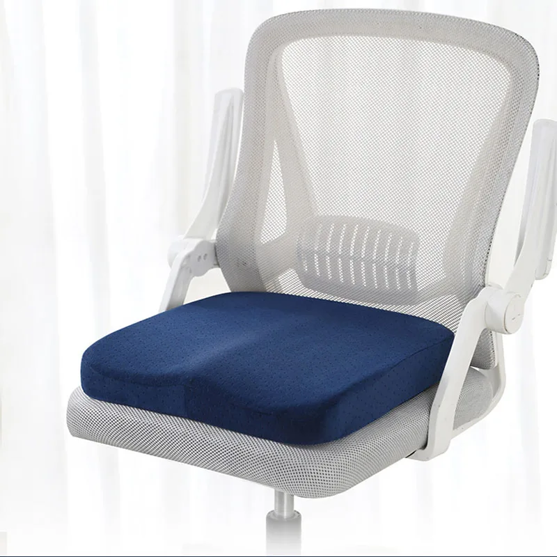 Ergonomic Slow Rebound Memory Foam Cushion Office Driving Butock Cushion for All Seasons Soft Comfortable Pain Relief Seat Pad