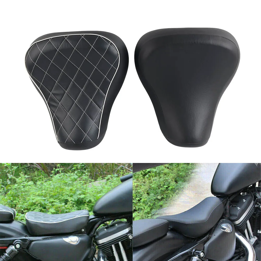 Motorcycle Front Rider Driver Solo Seat Cushion For Harley Davidson Sportster XL 883 1200 1983-2003