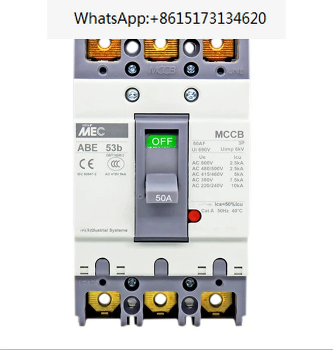 ABE-53b Authentic original ABE 53b Molded case circuit breaker ABE53B Air switch  3P  10A 15A 20A 30A 40A 50A