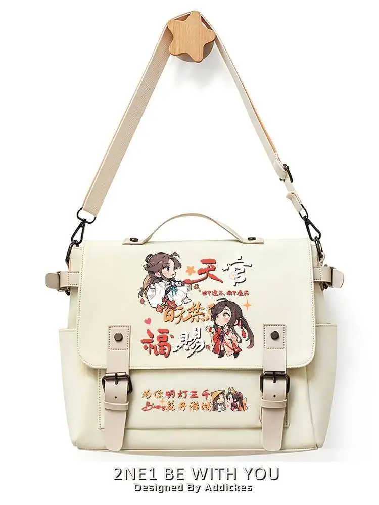 Tian Guan Blessing Merchandise Xie Lian Huacheng Cute Anime Student Tote Canvas Shoulder Crossbody Bag For Women Ani