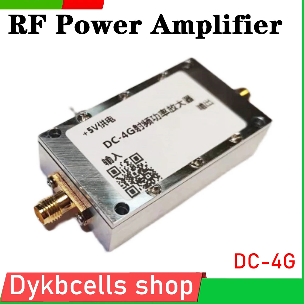 

DC 1KHZ - 4GHZ RF Power Amplifier Signal Gain Push Module HF VHF UHF FM transmitter Broadband For 433M 1090M 1.5G 2.4G Ham Radio