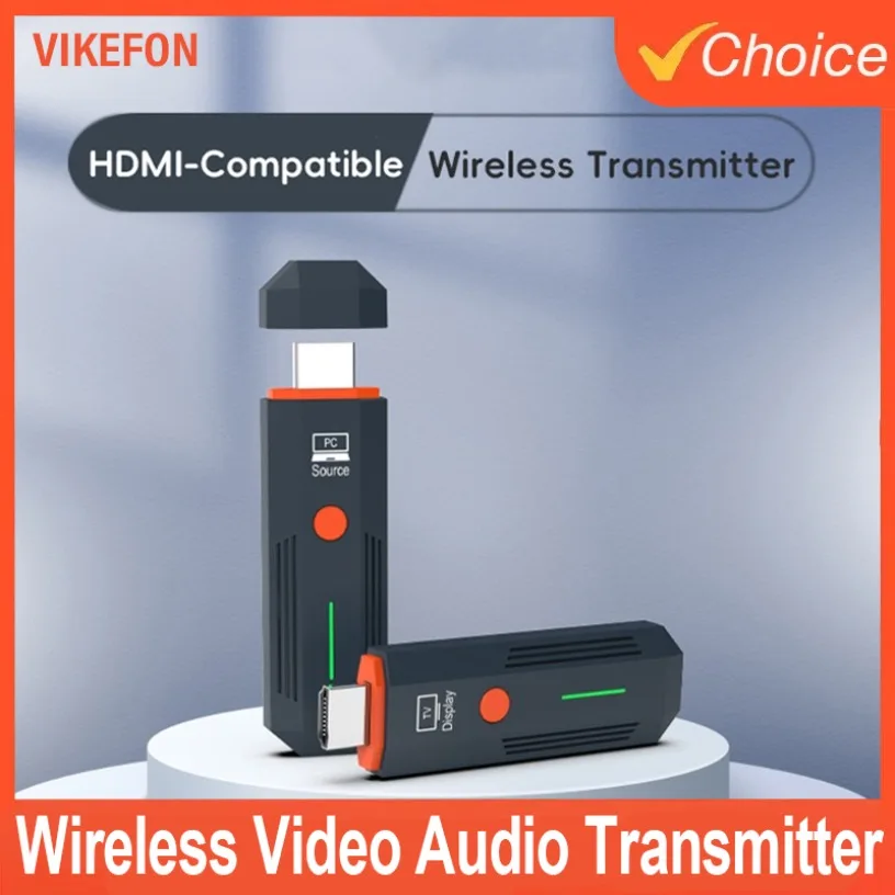 50M 1080P HDMI-Compatible Wireless Transmission Video Transmitter and Receiver Display Adapter Cable Screen for Camera PC To TV