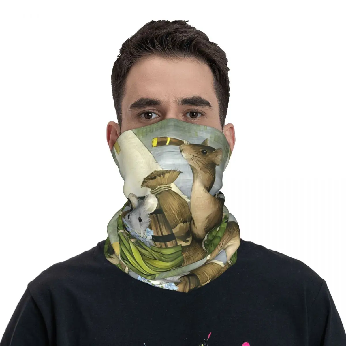 Mole Scarf Neckerchief Neck Face Mask Polyester