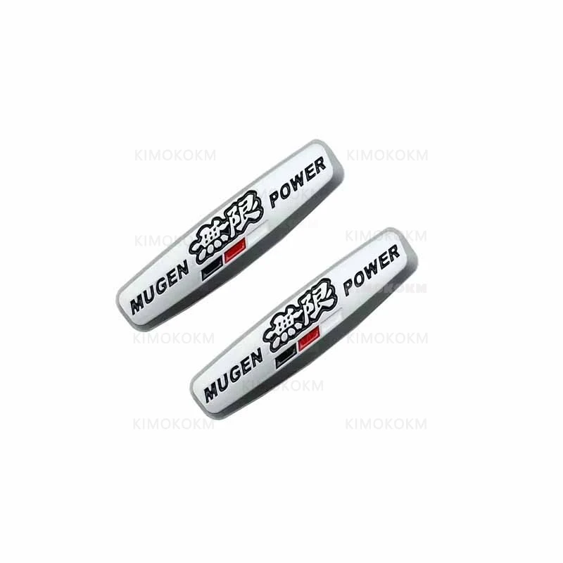 3D Metal Car Emblem Seat Stickers For MUGEN Refitting Sticker For Honda Mugen Power Logo Typer Civic Accord CRV Auto Styling
