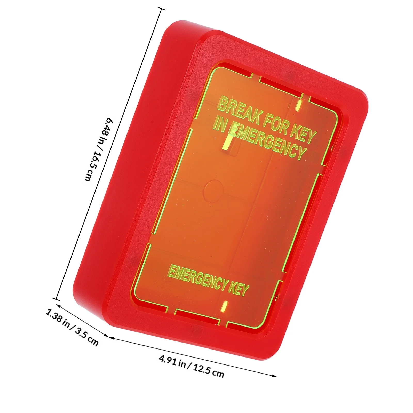 Key Lock Box for Emergency Use Waterproof Wall Mount Key Storage Box Outdoor Safety Holder for Schools Homes