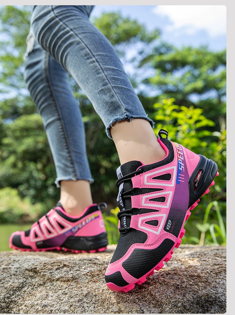 Wasserdichte Wanderstiefel für Herren und Damen, rutschfeste, atmungsaktive, leichte und langlebige Gummisohlen, geeignet für den Außenbereich – Detail 15
