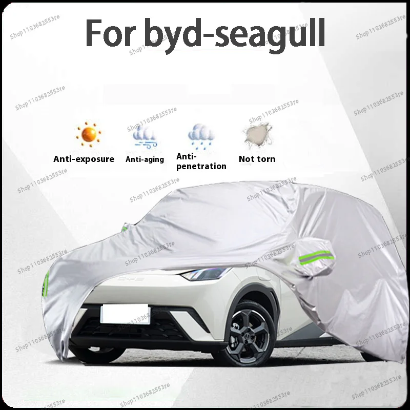 

For BYD Seagull Fit Car Cover - Waterproof, Dustproof, Sunshade (UV), Snowproof | Silve Full Cover with All-Day Protection