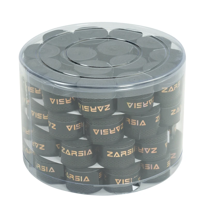 60Pcs ZARSIA Tennis Overgrip Bucket Pack, Perforated Anti-slip Sweat Absorbing Racket Grip Tape for Tennis Pickleball Paddle