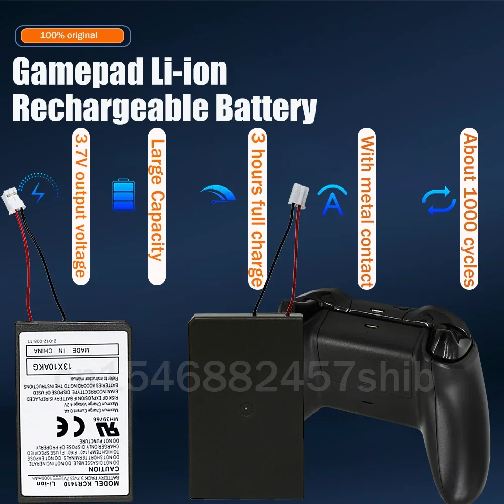 1pcs 3.7V 2000mAh Lithium Replacement Battery Pack For Sony PS4 Pro Slim Bluetooth DualShock Controller CUH-ZCT2 CUH-ZCT2U Cells