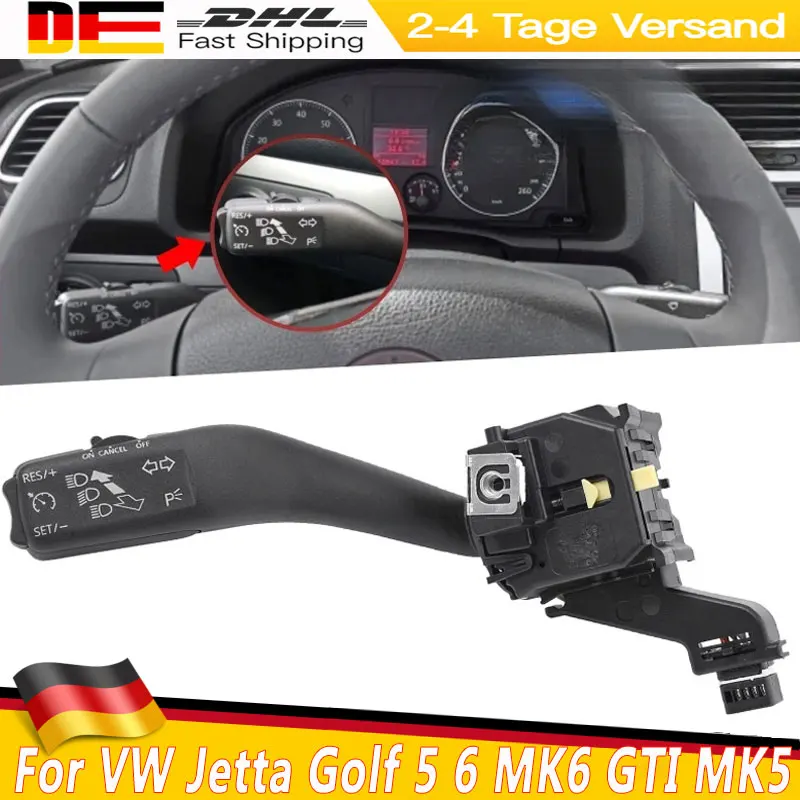 Auto Cruise Control Indicatori di direzione Interruttore Per VW Jetta Golf 5 6 MK6 GTI MK5 Tiguan Coniglio 1K0 953 513 G 1K0953513G Accessori Auto