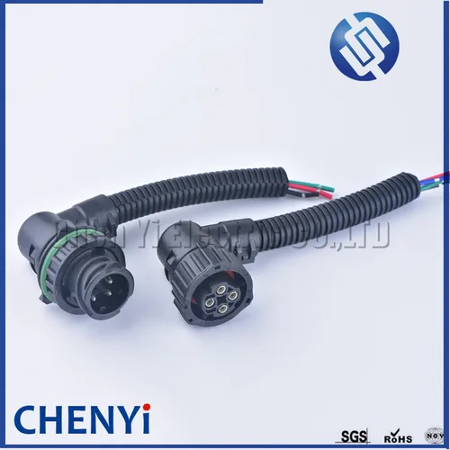 Imagen 2 del producto Conector impermeable automático redondo de 4 pines y 2,5 mm con funda 1- 967402 -1 1- 967325 -1 1- 967402 -3 Para enchufe del sensor de velocidad del odómetro HOWO A7