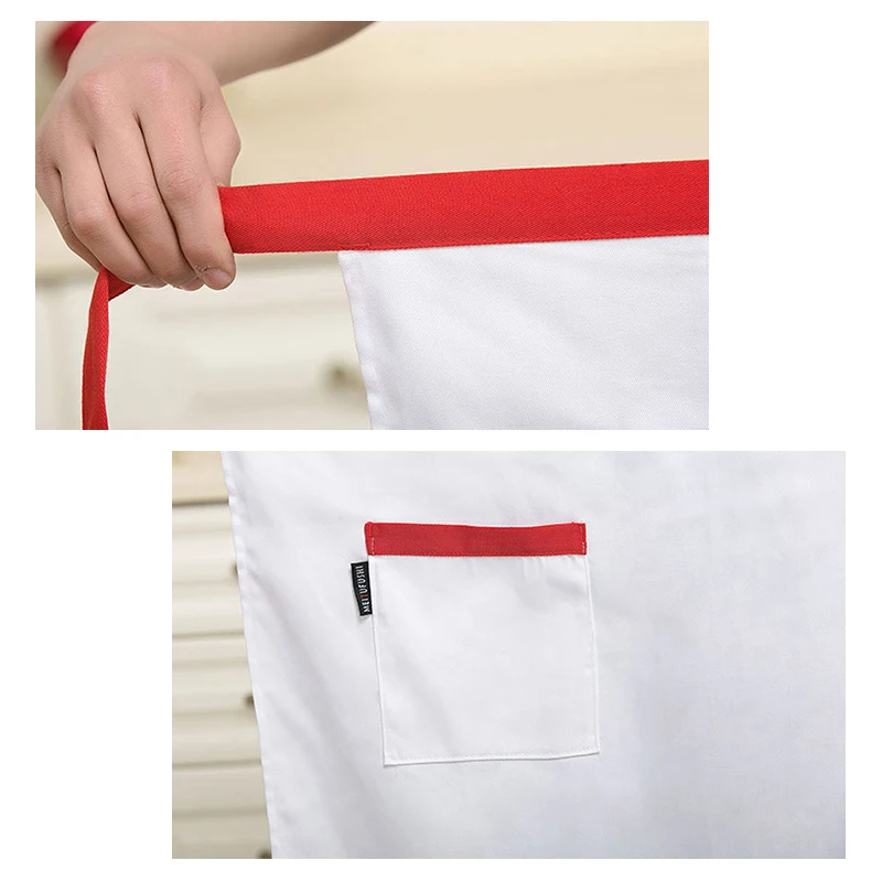 Hotel Professional Kitchen Apron Restaurant Chef Aprons Catering Services Cooking Apron Coffee Shop Women Waiter Splicing Apron