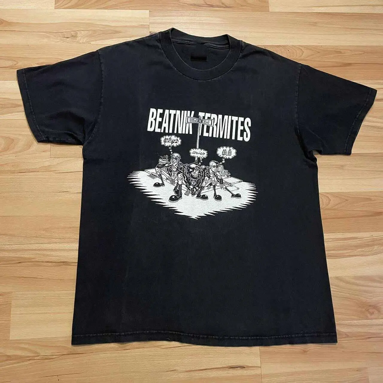 1998 BEATNIK TERMITES POP PUNK T Shirt Black S 2345XL LI1052