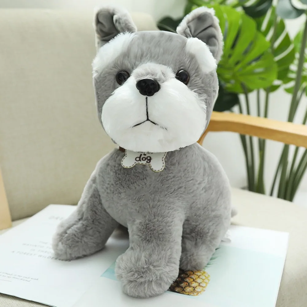 Pet Toy Simulation Dog Plush Toys Bulldog Husky Small Soft Puppy Dog Doll Chihuahua Kawaii Dog Stuffed Toys For Children