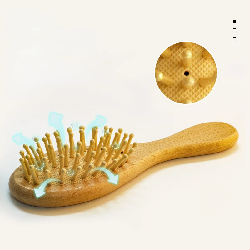 Soft Baby Wood Brush Set Newborn Baby Stuff Natural Wool Comb Infant Hair Brush Head Massager Portable Kid Baby Bath Accessories