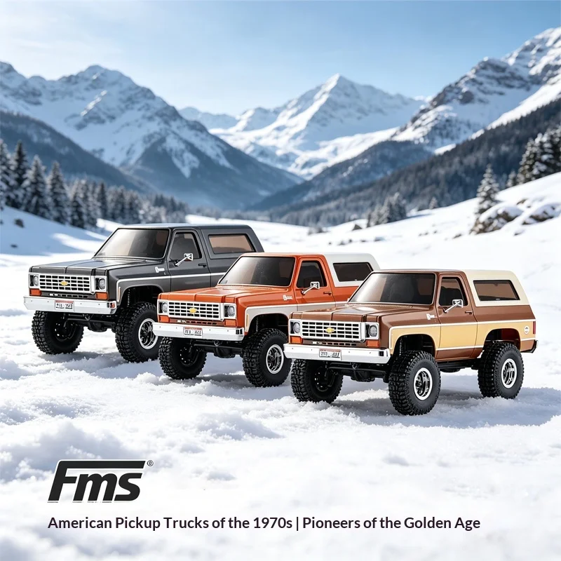 FMS Model FCX24 K5 Pickup RC Remote Control Vehicle 1/24 Small-Scale Remote Control Cross-Country Mountaineering Vehicle