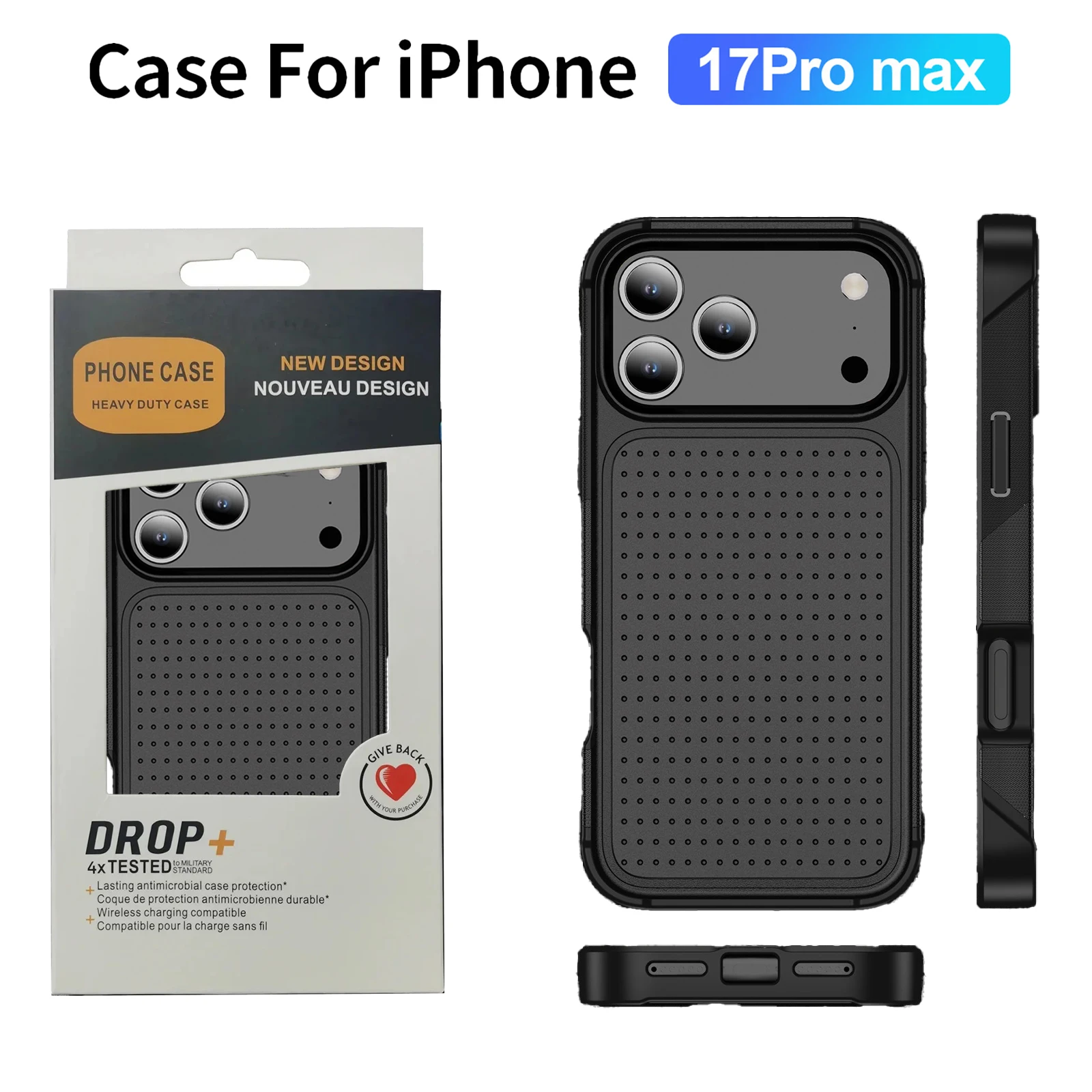 

Heavy Duty Shockproof Armor Rugged Case for IPhone 17 Pro Max Air 16 15 14 Plus 13 12 11 Ott with Box Anti-drop Protect Cover
