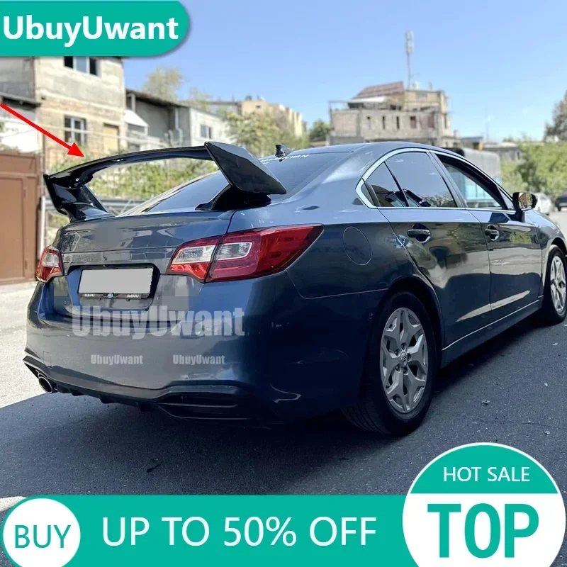 For Subaru LEGACY Sedan 2008-2015 ABS material car rear wing primer color rear spoiler Legacy car trunk spoiler splitter tuning