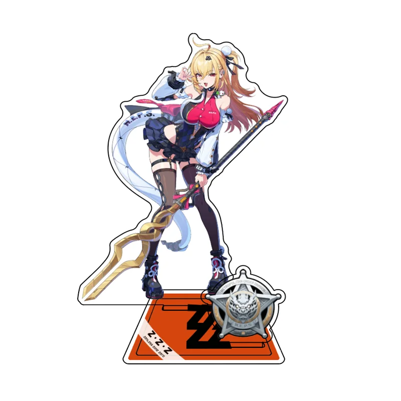 New Hot Game Zenless Zone Zero Nicole Demara Billy Kid Von Lycaon Acrylic Stand Model Plate Keychain Desk Decor Collection gift
