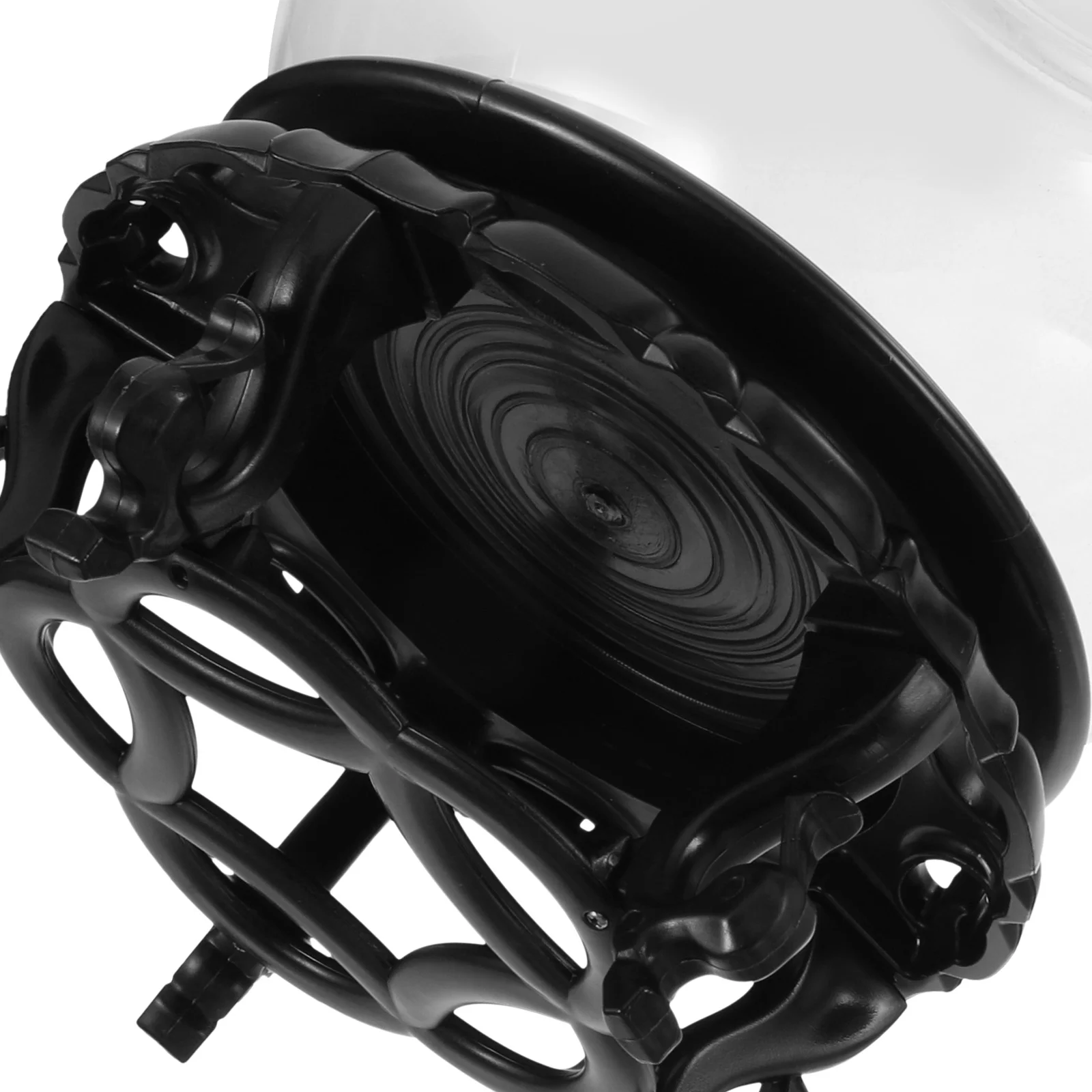 

1Set Clear Fish Tank Small Plastic Aquarium for Office Decor Round Fish Bowl Holder Portable Pet Reptile Habitat