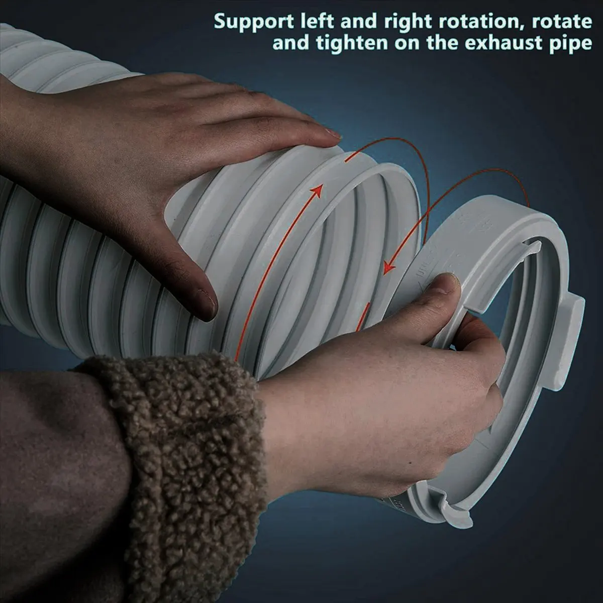 Y17A 5.9inch Portable Air Conditioner Exhaust Hose Coupler Air Conditioning Accessories for AC Exhaust Hose Coupler Extension