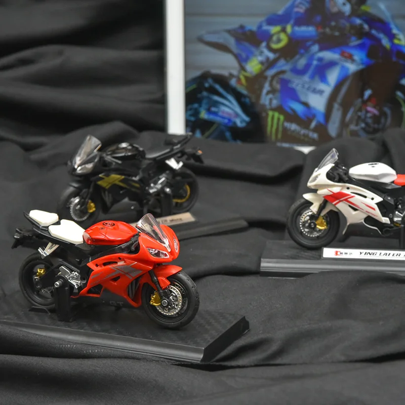 1:18 Scale Yamaha R6 Alloy Scooter Sport Bike Figurines Diecasts Decor Motorcycle Racing Model Replicas Collection Gift For Boys