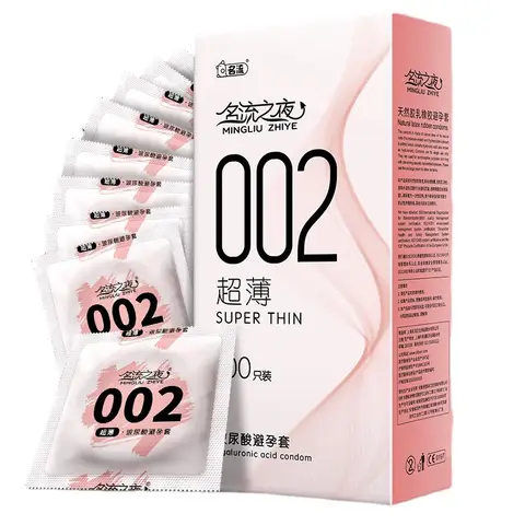 50/100pcs Hyaluronic Acid Condom Ultra Thin Penis Sleeves Natural Latex Smooth Contraception Condoms Erotic Products Sex Toys