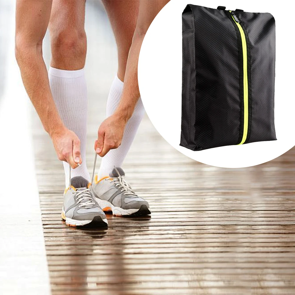 Saco de sapato de viagem saco de armazenamento de sapato fecho de zíper pendurado organizador de sapato capas de sapato à prova dwaterproof água com alça para homens