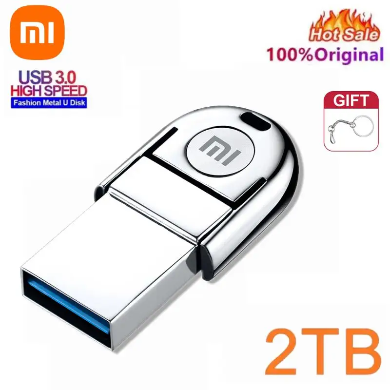 Xiaomi-Mini unidad Flash USB 3,0 de alta velocidad, memoria de transmisión de datos, adaptador de TYPE-C de Metal, 2TB, 1TB, 512GB