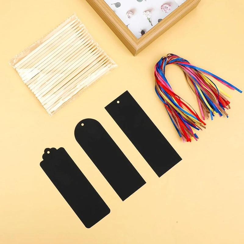 Arco-íris Scratch Bookmarks para Sala de Aula, DIY pendurado Gift Tags, Scratch Tool Ribbon, Party Favors