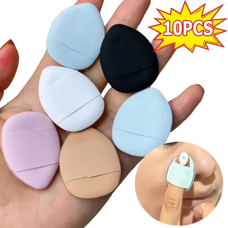 Finger Makeup Puff Mini Size Cosmetic Puff Concealer Air Cushion Powder Puff Professional Foundation Detail Sponge Beauty Tools