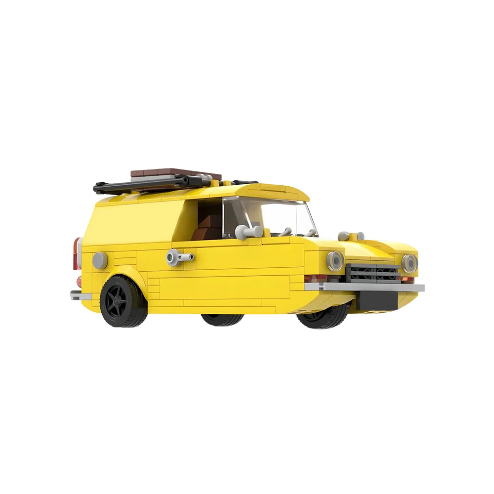 

Gobricks MOC Only Fools and Horses Reliant Regal Building Blocks Model Only Fools and Horses Yellow Car Bricks Toys Kids Gifts