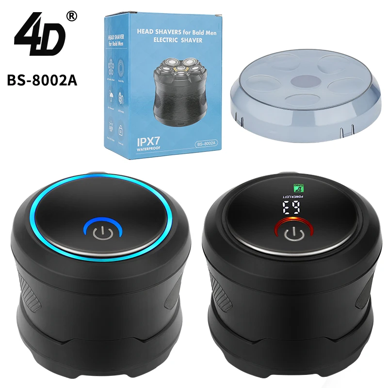 

RESUXI BS-8002A Men's High Power Digital Display Electric Shaver 6D Magnetic Beard Knife Wet/Dry Razor Full Body Hair Clipper