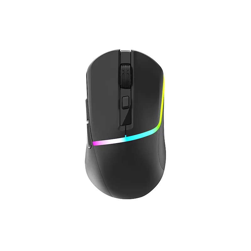 New Portable E-sports Game Ergonomic RGB light Mice Tri-Mode Bluetooth+2.4G Wireless Wried Macro Definition Programming Mouse