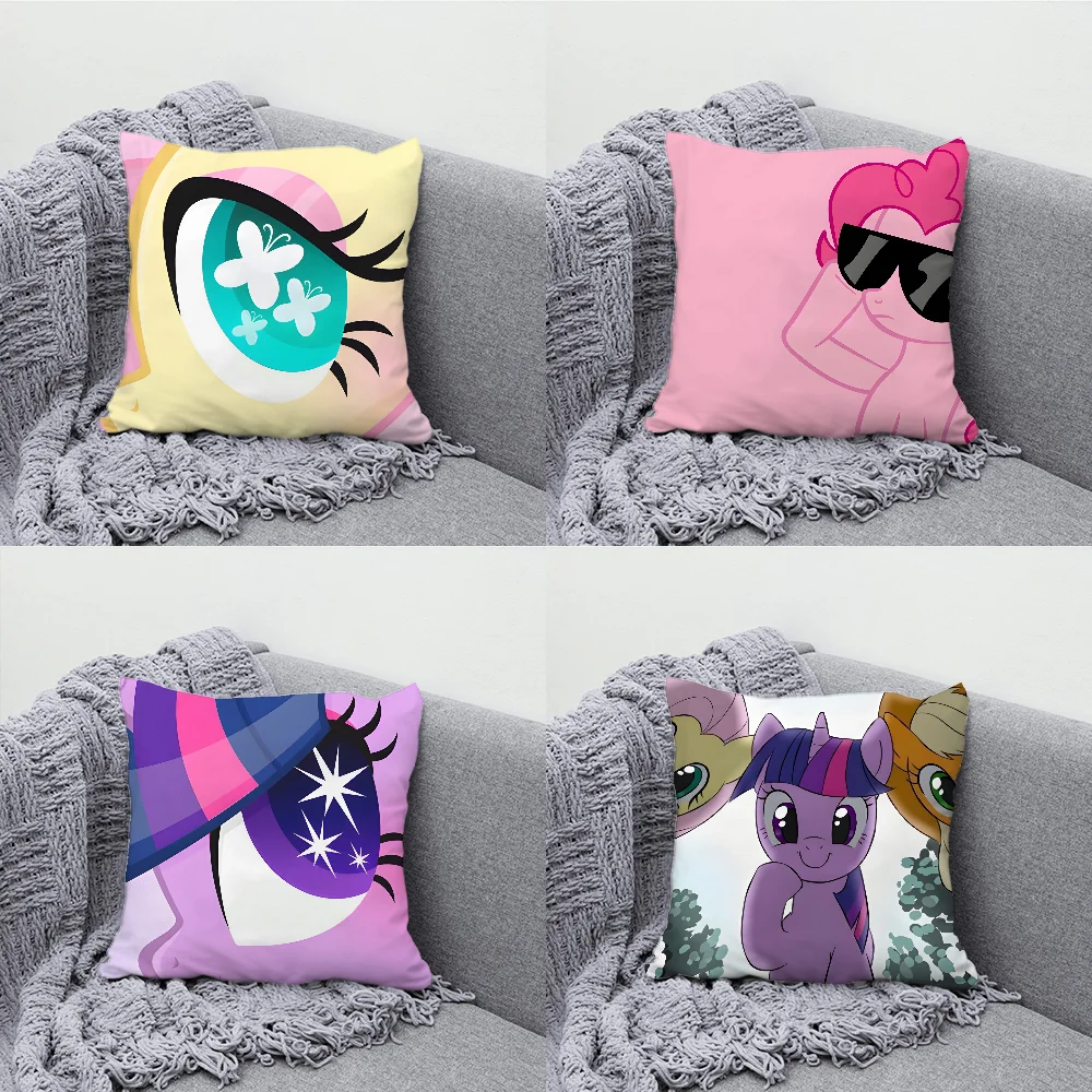 

Cute My L-Little P-Pony Pillow Case Soft Cushion Cases for Farmhouse Sofa Decor Home Decorations and Protector Pillow Case