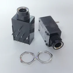 20PCS/Lot 6.35mm Stereo Microphone Audio Socket/Jack Female Connector 7P 7Pin