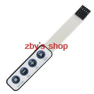 1x4 4 Key Matrix Membrane Switch Keypad Keyboard New 65x20x0.8mm
