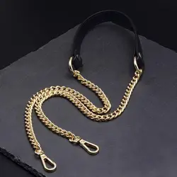 120cm Metal Bag Chain Replacement PU Leather Bags Straps for DIY Handbag Handles Shoulder Straps Accessories Metal Chains