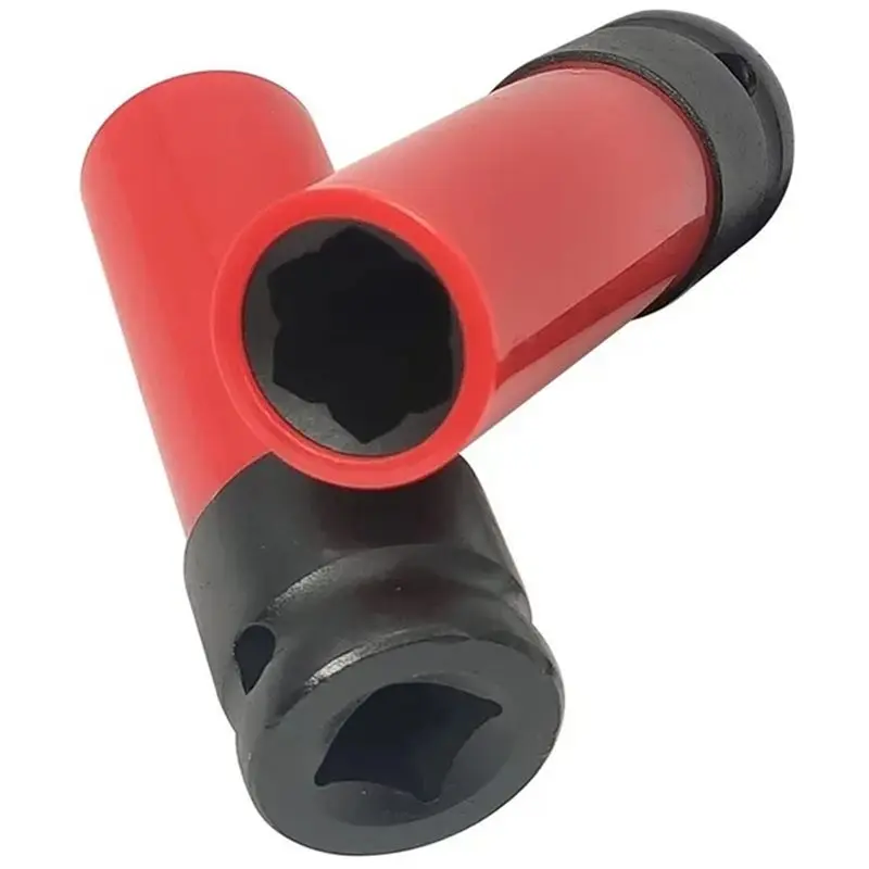 Stable-Key Wrench, Special Tool- S-Grade 17Mm Lug Nuts, Flower Pattern, Tire Protection Socket