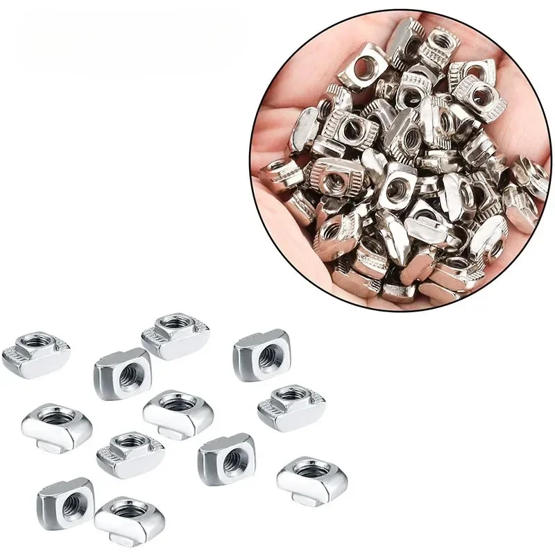 Schiebe-T-Mutter M3 M4 M5 M6 M8 Aluminiumprofil-Befestigungselement Verbindungsstück T-Muttern 3D-Drucker Gleitmutter Hammerkopf Schlitzmutter 20 30 40 EU – Detail 4