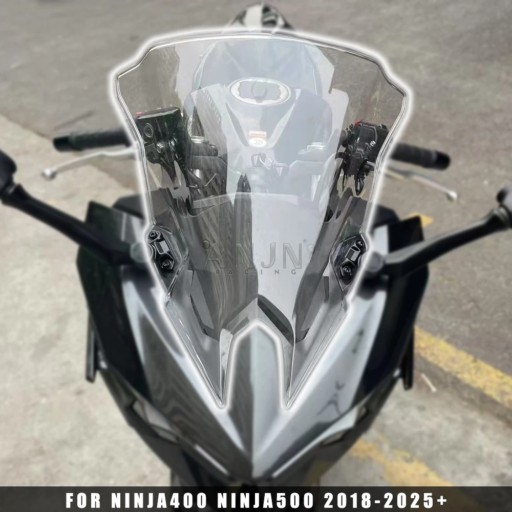 

NINJA500 NINJA400 RACE HIGH WINDSCREEN For NINJA400 NINJA500SE 2019-2025 Sport Touring Windshield Double Bubble Deflector Series