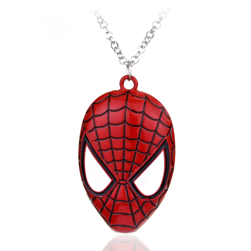 Marvel Superhero Spider Man Pendant Necklace The Avengers Spider Man Fashion Personality Necklace Suitable for Men and Women