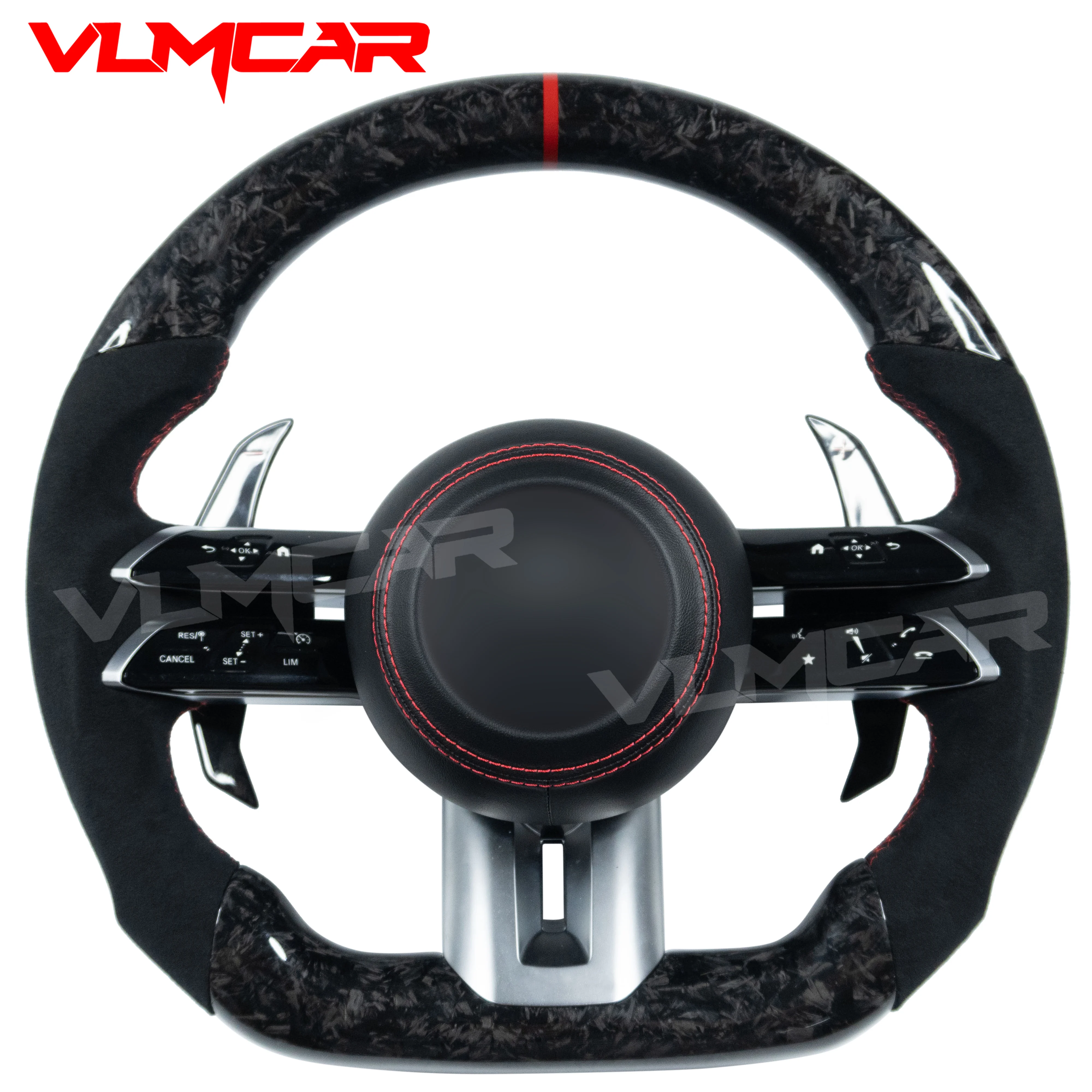 

New Design Forged Carbon Fiber Steering Wheel with Paddle Shift for Benz W204 W212 W221 W222 W223 AMG S63 G63 G55