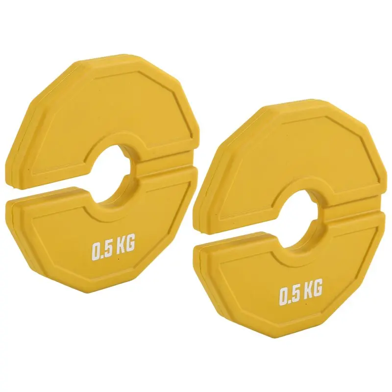 A79E-2PCS Gym Micro-Type Plates Dumbbell Fractional Weight Plate Rubber Fractional Weight Plates Add-On Aperture 35Mm