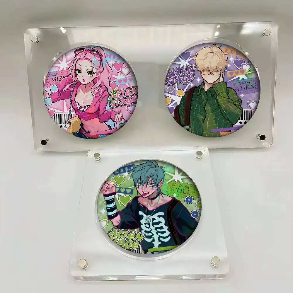 Anime Alien Stage Brooches    Anime Brooches Cute Cartoon Badge Jacket Jeans Lapel Pin Gift Accessorie